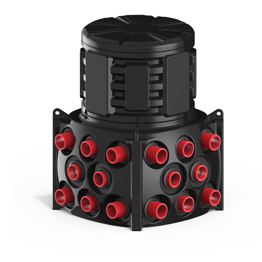 Колодец Ruwel КН 1000 H1300 с крышкой D 780 мм, с кабельными стойками